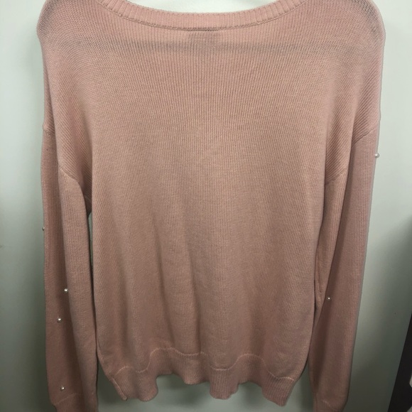 Light Pink sweater with pearls NWT - Picture 5 of 5